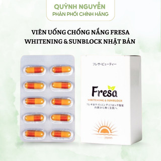 Viên uống chống nắng nội sinh Fresa Nhật Bản dưỡng trắng và chống nắng hiệu quả