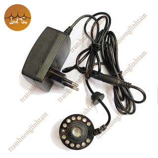 [MÁY ĐEN HÀNG LOẠI 1] Động Cơ Phun Sương tạo ẩm 12 LED – Động cơ tạo hơi nước – Nguồn Adapter 24V 1A