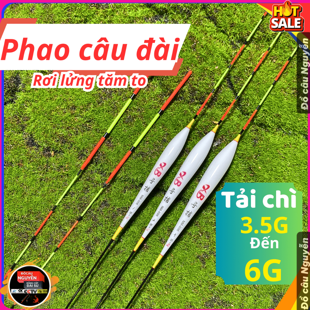 Phao câu đài XB, phao câu rơi, lửng, câu cân chất liệu nano tăm to thân phao dài ,phao câu nước sâu