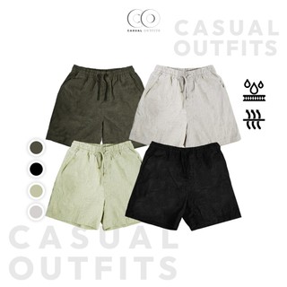  Quần short, quần đùi linen basic unisex nam nữ Groove.rhymes form boxy - 4 Màu