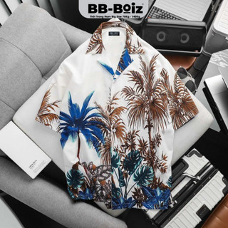  ÁO SƠ MI TAY NGẮN Nam BB-Boiz Form BigSize 80kg - 130kg | Lá dừa xanh | Mã SMDTXN
