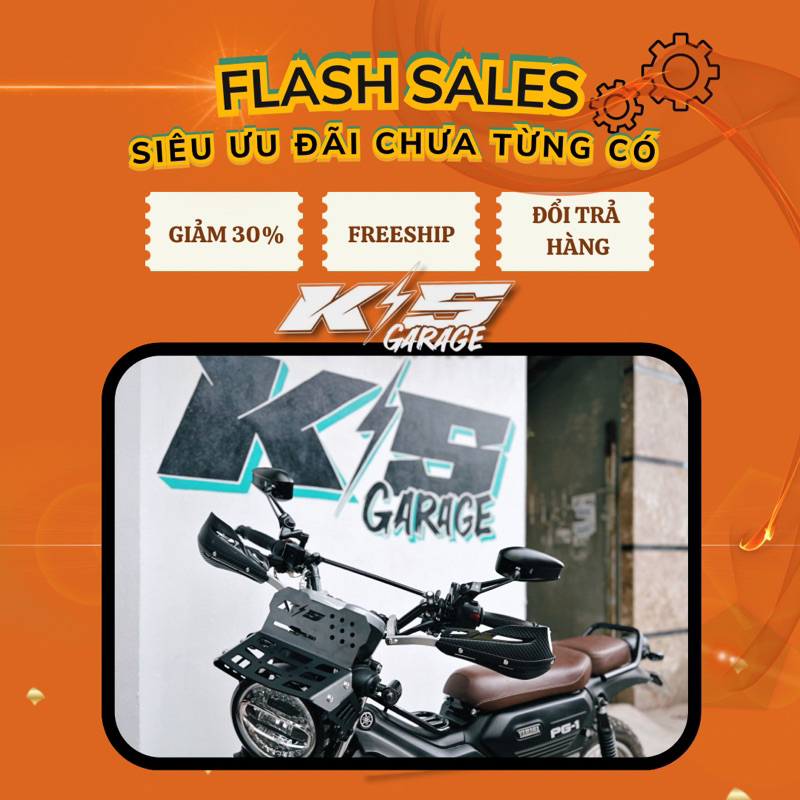 YamahaPG1 - KSGARAGE - Bảo vệ tay lái cho PG1
