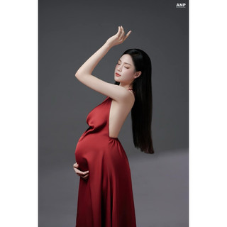 Đầm lụa chụp mẹ bầu TKCC