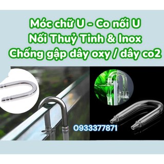 Co Nối Chữ U chống gập ống dẫn khí co2 và oxy - Móc U Chống gập dây sủi oxy / co2