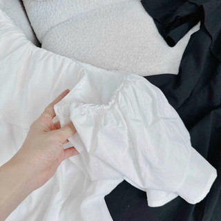 ĐẦM TRỄ VAI LINEN 2 LỚP