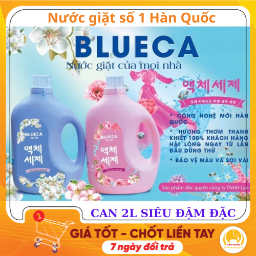 Nước giặt xả Blue thảo mộc Hàn Quốc, Nước giặt xả Enchanter hương hoa thơm lâu chính hãng đậm đặc