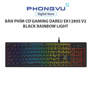 Bàn phím cơ Gaming DAREU EK1280s v2 Black Rainbow light - Bảo hành 24 tháng