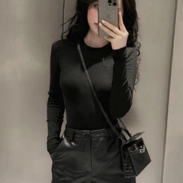 Áo Thun cotton Tay Dài Cổ Tròn Có Size 40-62kg | BigBuy360 - bigbuy360.vn