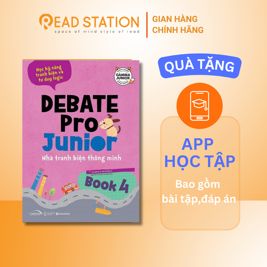 Sách: Debate Pro Junior - Nhà tranh biện thông minh Book 3 - Học kỹ năng tranh biện và tư duy logic