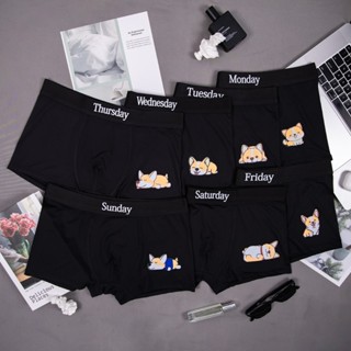 Combo 7 Quần Sịp Đùi nam mẫu tuần Menswear, Quần Lót Boxer cotton thun lạnh co dãn 4 chiều thấm hút