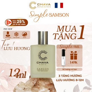 Nước Hoa Nam, Nước hoa Lăn CHAVA SAMSON 15ml Chính Hãng - Theo Tiêu Chuẩn Pháp (Lưu Hương 8 - 12h)