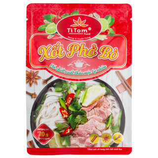 Nước cốt phở bò Titom gói 70g dạng sốt nấu nước lèo phở bò