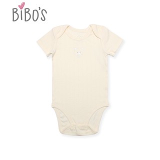 Bộ Body Bodysuit Cộc Tay Bibo's Liền Thân Gân Mềm Mịn Thoáng Mát Cho Bé Trai Từ NB - 12 tháng