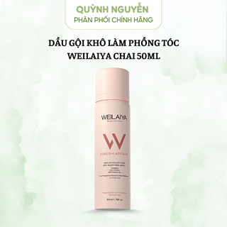 Dầu gội khô Weilaiya, xịt gội khô phồng chân tóc, hương nước hoa 50ml