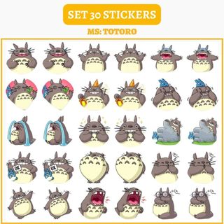 🔥SET 30 HÌNH DÁN STICKERS - TOTORO🔥