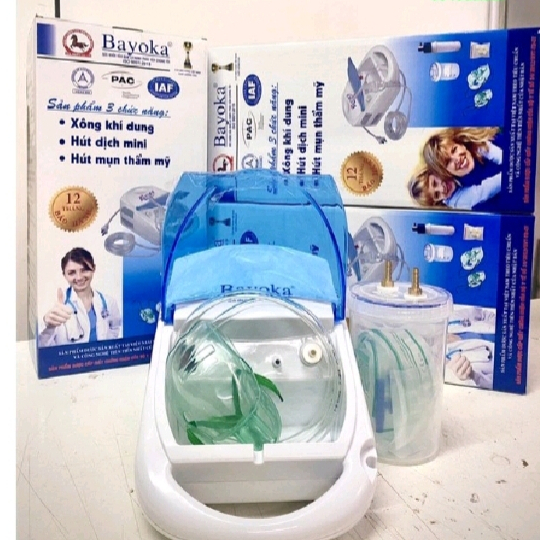 Máy hút mũi đa năng Bayoka 4in1 - Hút mũi, xông khí dung, hút mụn, phun sương