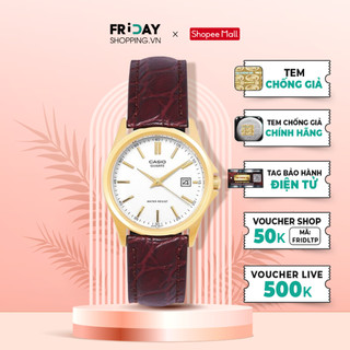 Đồng hồ casio nữ ltp-1183q-7adf dây da chính hãng