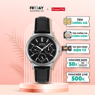 Đồng hồ casio nữ ltp-v300l-1audf dây da chính hãng