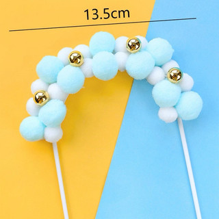 Combo 5 Cổng bông, que cắm mây bông mây trang trí bánh kem, topper cake