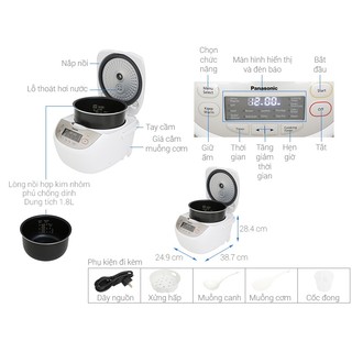 Nồi cơm điện tử Panasonic SR-CP188NRA