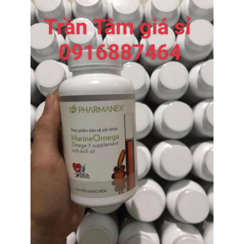 [ Tem tiếng việt ] Dầu cá Omega3 nuskin Marine 120 viên. Có mã QR.