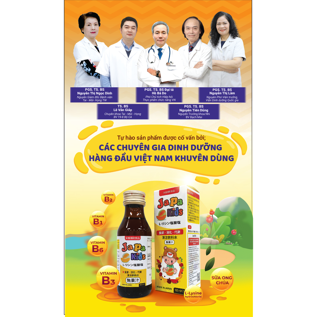 Combo 3 Chai Tặng 1 Siro Ăn Ngon Cho Bé Japa Kids Chính Hãng 100ml