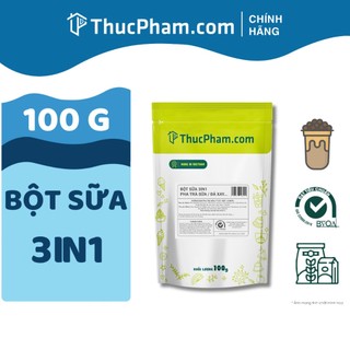 100g Bột Sữa 3in1 Vị Matcha, Việt Quất, Bạc Hà... Pha Trà Sữa, Đồ Hòa Tan Uống Liền Thucpham.com
