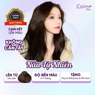  Thuốc nhuộm tóc màu NÂU TỰ NHIÊN, kem nhuộm tóc an toàn tại nhà Kolorhair 200ml