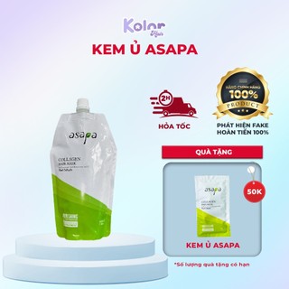  Kem ủ hấp tóc phục hồi collagen dưỡng tóc hư tổn tại nhà ASAPA 500ml