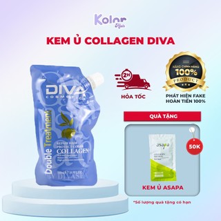 Kem ủ tóc DIVASEA collagen phục hồi tóc hư tổn, giữ màu dưỡng mượt tóc Collagen Protect Color 500ml