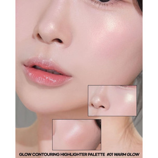 Phấn Bắt Sáng highlight 4 ô WAKEMAKE Glow paIette/ 'M MEME MULTI SQUARE ALL ABOUT STROBING