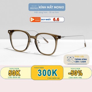 Gọng Kính Mắt Thời Trang Monio 6609 Dáng Tròn Chất Liệu Chắc Chắn Siêu Bền