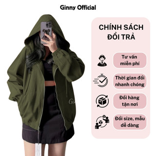 Áo Khoác Kaki Nón Basic GINNY