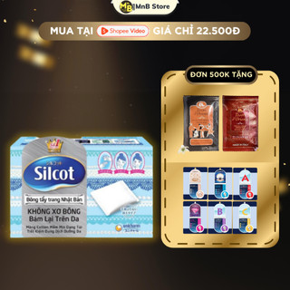 Bông tẩy trang Silcot 82 miếng, 66 miếng mềm mịn, dai và an toàn cho da nhập khẩu Nhật Bản