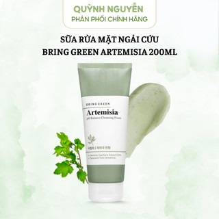 Sữa Rửa Mặt Chiết Xuất Ngải Cứu BRING GREEN ARTEMISIA PH BALANCED CLEANSING FOAM 200ml