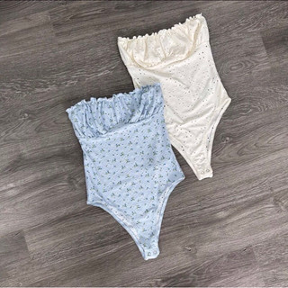 BEUCLOSET - Bodysuit hoa nhí dạng cúp ngực xinh xắn
