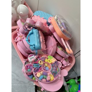 Set dây, kẹp tóc bé gái dễ thương