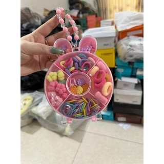 Set dây, kẹp tóc bé gái dễ thương