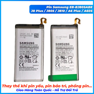 Pin samsung eb-bj805abe j8 plus, j805, j810, a6 plus, a605 mới
