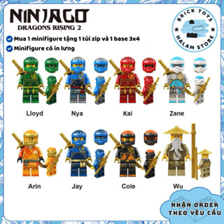 [Có sẵn] Đồ chơi lắp ráp minifigures Ninjago Dragons Rising phần 2 - Mô hình 8 nhân vật ninja