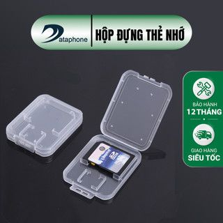 Hộp đựng thẻ nhớ SD Micro SD 2in1 thiết kể nhỏ gọn tiện dụng nhựa trong suốt