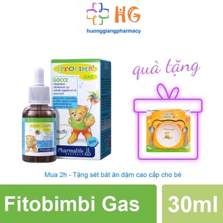 Fitobimbi Gas giảm Đầy hơi Ọc sữa Nôn trớ Chướng bụng Khó tiêu Rối loạn tiêu hóa Lọ 30ml