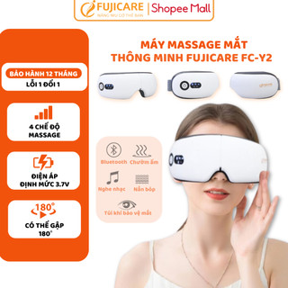 Máy massage mắt FUJICARE FC-Y2 máy mát xa hỗ trợ giảm nhức mỏi mắt kết nối Bluetooth thông minh