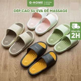 Dép đi trong nhà massage Ghome dép cao su Eva đế kép mát xa êm chân mềm nhẹ chống trơn trượt DT24M2