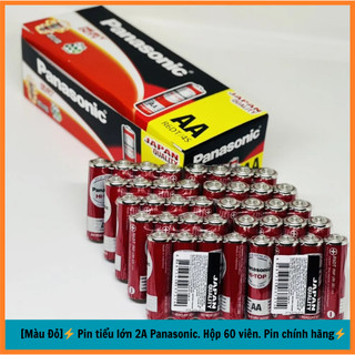 [Màu Đỏ]⚡ Pin tiểu lớn 2A Panasonic. Hộp 60 viên. Pin chính hãng⚡