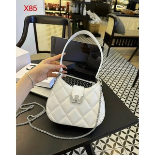 Túi Wang dáng bầu họa tiết quả trám  đeo chéo kẹp nách sang chảnh___THE BAG SHOP