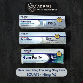 Kem đánh răng chống ê buốt equate | dành cho răng nhạy cảm | giảm ê buốt | az9193