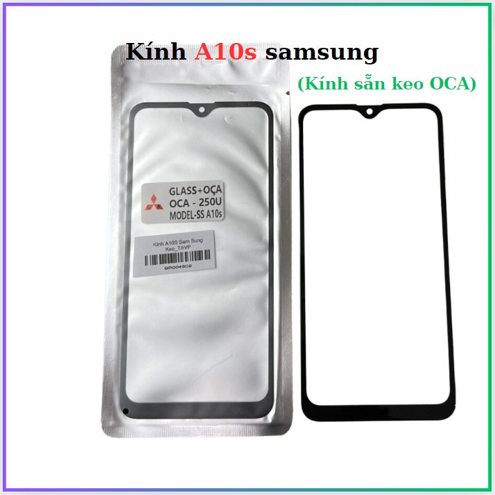 Kính Samsung A10S liền keo (ép kính)
