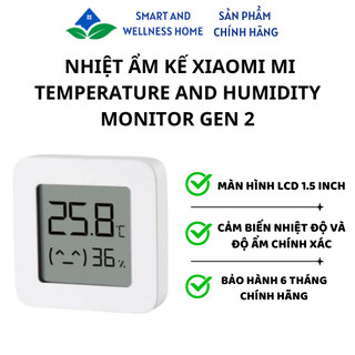 Nhiệt Ẩm Kế Xiaomi Mi Temperature and Humidity Monitor Gen 2 - Bảo hành 6 tháng