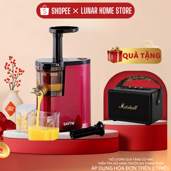 MÁY ÉP TRÁI CÂY/ MÁY ÉP CHẬM SAVTM JE07 HÀNG CAO CẤP SIÊU BỀN, SIÊU TIỆN LỢI - BẢO HÀNH 1 ĐỔI 1